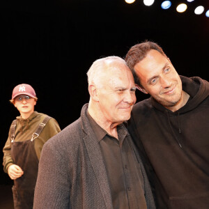 Exclusif - Marc Smith (poète américain, créateur du Slam), Grand Corps Malade (Fabien Marsaud) - Finale des Trophées Slam à l'école au Petit Théatre Saint-Martin à Paris le 23 mai 2022. © Marc Ausset-Lacroix/Bestimage