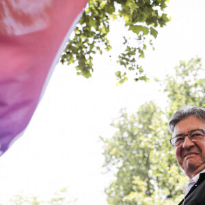 Jean-Luc Mélenchon - Manifestation du 1er Mai 2022 à Paris le 1er mai 2022. © Elyxandro Cegarra/Panoramic/Bestimage 