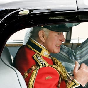 Le prince Charles, prince de Galles - Les membres de la famille royale lors de la parade militaire "Trooping the Colour" dans le cadre de la célébration du jubilé de platine (70 ans de règne) de la reine Elizabeth II à Londres, le 2 juin 2022.