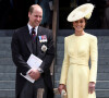 Le prince William, duc de Cambridge, et Catherine (Kate) Middleton, duchesse de Cambridge - Les membres de la famille royale et les invités lors de la messe célébrée à la cathédrale Saint-Paul de Londres, dans le cadre du jubilé de platine (70 ans de règne) de la reine Elisabeth II d'Angleterre. Londres.