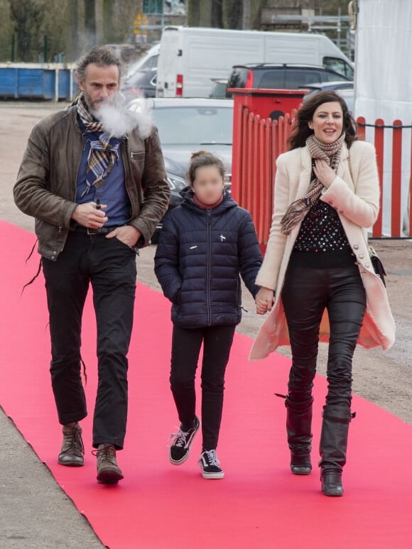 Anna Mouglalis avec sa fille Saül et son compagnon - Cérémonie de remise de prix du 39ème Festival Mondial du Cirque de Demain sur la Pelouse de Reuilly à Paris le 4 février 2018. © Pierre Perusseau/Bestimage