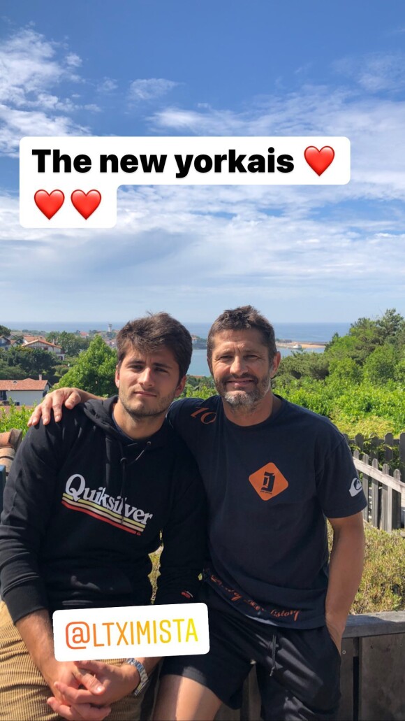 Bixente Lizarazu et son fils Tximista