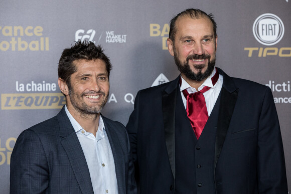 Bixente Lizarazu et Lionel Charbonnier - Tapis rouge de la cérémonie du Ballon d'or France Football 2018 au Grand Palais à Paris, France, le 3 décembre 2018. le Croate L.Modric remporte le trophée 2018. © Cyril Moreau/Bestimage