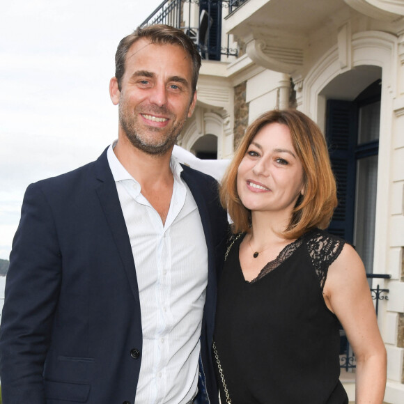 Shirley Bousquet et son compagnon Laurent Ballesta lors de l'inauguration de l'hôtel Barrière Le Grand Hôtel Dinard, après cinq mois de rénovation, à Dinard, France. © Coadic Guirec/Bestimage