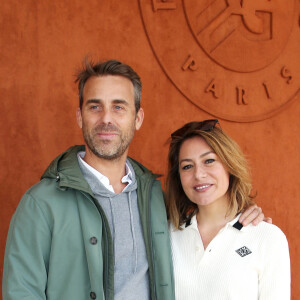 Shirley Bousquet et son compagnon Charles - Les célébrités dans le village des Internationaux de France de Tennis de Roland Garros 2019 à Paris. Le 29 mai 2019 © Jacovides - Moreau / Bestimage 
