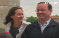 Ségolène Royal demandant en mariage François Hollande devant les caméras de TF1 pour l'émission Sagas