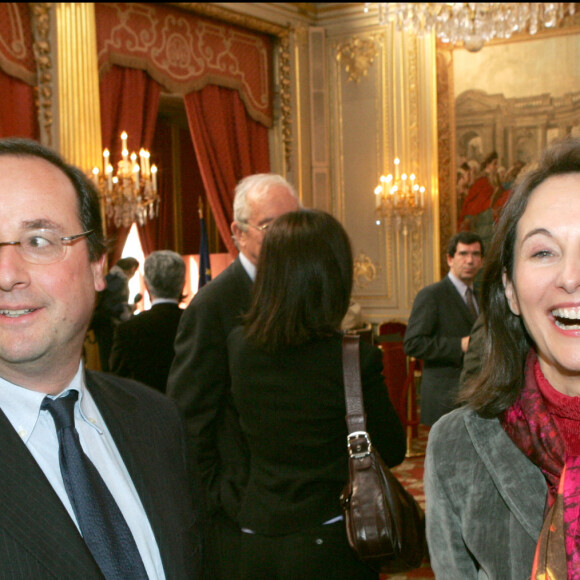 François Hollande et Ségolène Royal à l'Elysée en 2005