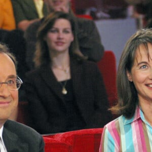 François Hollande et Ségolène Royal - Enregistrement de l'émission Vivement dimanche en 2003