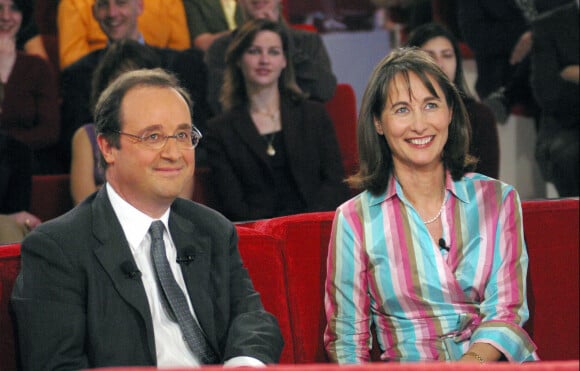 François Hollande et Ségolène Royal - Enregistrement de l'émission Vivement dimanche en 2003