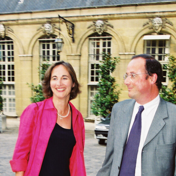 Ségolène Royal et François Hollande à l'Elysée à Paris en 1998