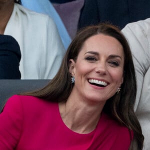 Kate Catherine Middleton, duchesse de Cambridge - La famille royale d'Angleterre lors de la parade devant le palais de Buckingham, à l'occasion du jubilé de la reine d'Angleterre. le 5 juin 2022