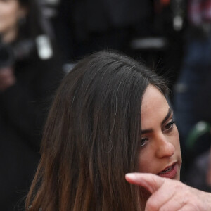 Alain Delon et sa fille Anouchka Delon - Montée des marches du film "A Hidden Life" lors du 72e Festival International du Film de Cannes, le 19 mai 2019.