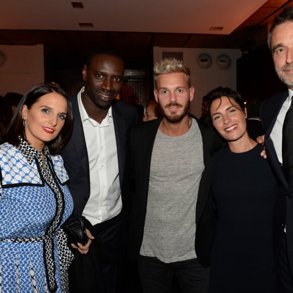 Omar Sy (ambassadeur de la marque) et sa femme Hélène, Matt Pokora (M. Pokora), Alessandra Sublet et son mari Clément Miserez - Inauguration de la boutique Audemars Piguet, 15 rue Royale, et présentation de la nouvelle collection Royal Oak Yellow Gold, à Paris, le 26 mai 2016. © Rachid Bellak/Bestimage 