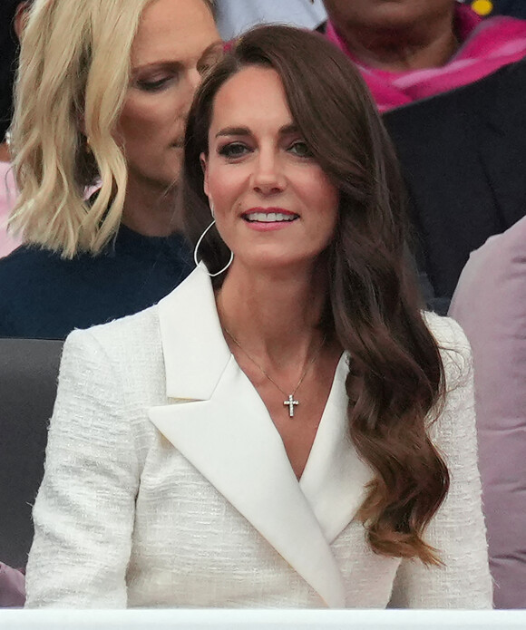 Kate Catherine Middleton, duchesse de Cambridge - La famille royale d'Angleterre au concert du jubilé de platine de la reine d'Angleterre au palais de Buckingham à Londres. Le 4 juin 2022