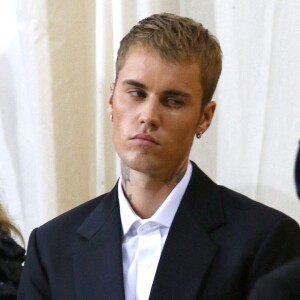 Justin Bieber au photocall de la soirée du MET Gala (Met Ball) à New York, le 13 septembre 2021. 