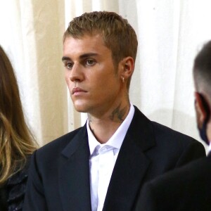 Justin Bieber au photocall de la soirée du MET Gala (Met Ball) à New York, le 13 septembre 2021. 
