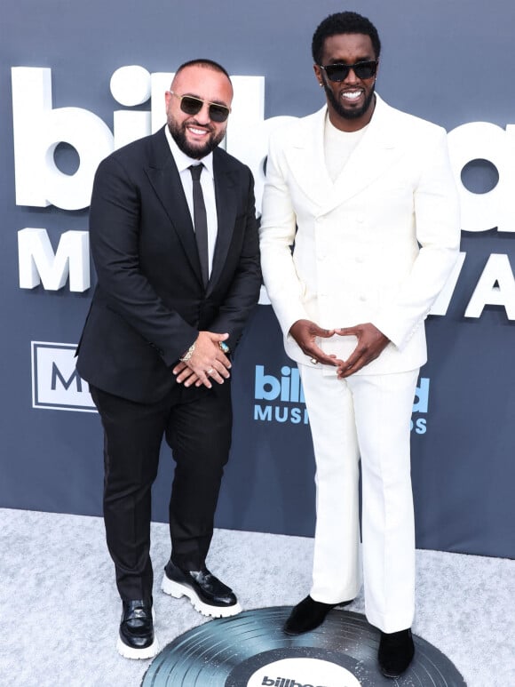 Wassim Sal Slaiby, Diddy, Sean Combs - Photocall de la cérémonie des Billboard Music Awards à Las Vegas, le 15 mai 2022.