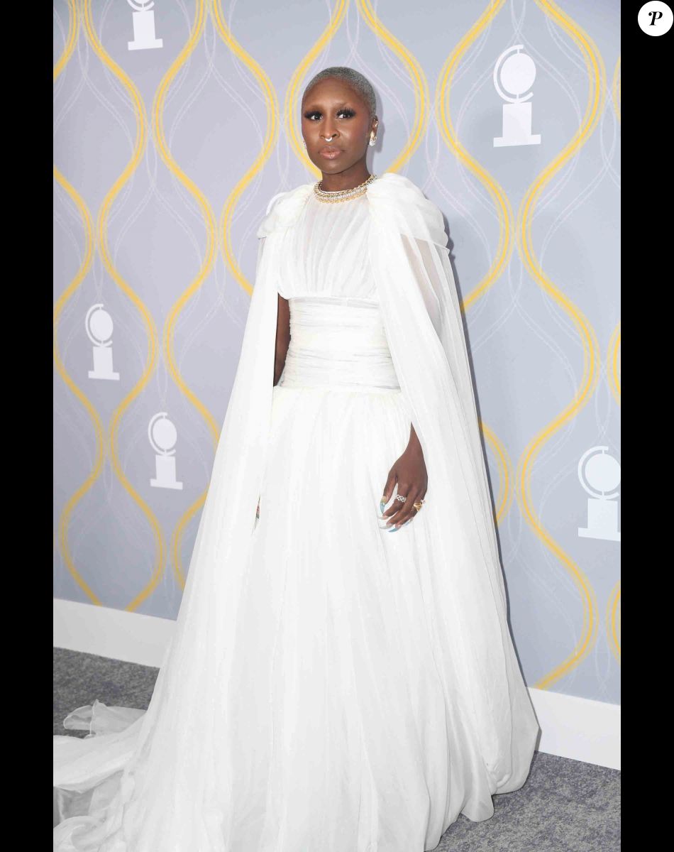 Cynthia Erivo au photocall de la soirée des "75ème Tony Awards" à New York, le 12 juin 2022.