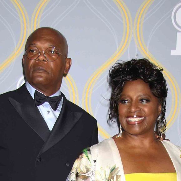 Samuel L. Jackson et LaTanya Richardson au photocall de la soirée des "75ème Tony Awards" à New York, le 12 juin 2022.