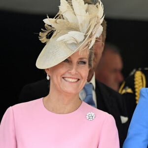 Sophie Rhys-Jones, comtesse de Wessex, et Catherine (Kate) Middleton, duchesse de Cambridge - Service annuel de l'Ordre de la jarretière à la chapelle Saint-Georges du château de Windsor, le 13 juin 2022. 