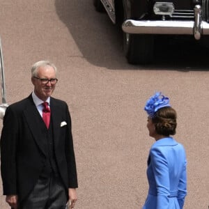 Catherine (Kate) Middleton, duchesse de Cambridge - Service annuel de l'Ordre de la jarretière à la chapelle Saint-Georges du château de Windsor, le 13 juin 2022. 