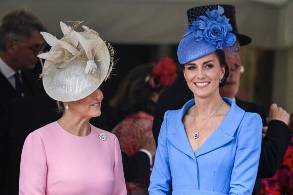 Sophie Rhys-Jones, comtesse de Wessex, et Catherine (Kate) Middleton, duchesse de Cambridge - Service annuel de l'Ordre de la jarretière à la chapelle Saint-Georges du château de Windsor.