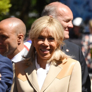 Brigitte Macron - Le président Emmanuel Macron a voté au Touquet pour le premier tour des élections législatives le 12 juin 2022. © Giancarlo Gorassini / Bestimage 