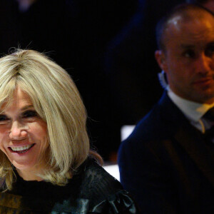 Brigitte Macron - Personnalités au dîner du CRIF (Conseil Représentatif des Institutions juives de France) au Carrousel du Louvre à Paris. Le 24 février 2022 © Jacques Witt / Pool / Bestimage