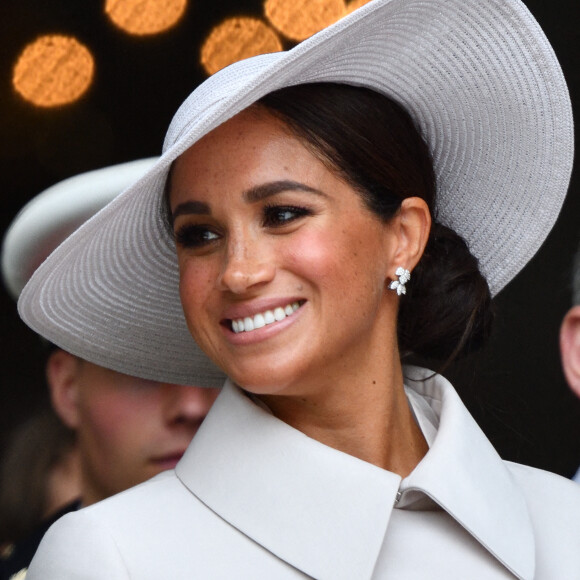 Meghan Markle - Messe célébrée à la cathédrale Saint-Paul de Londres, dans le cadre du jubilé de platine de la reine Elizabeth II d'Angleterre. Londres, le 3 juin 2022.