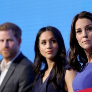 Le prince Harry, Meghan Markle et Kate Middleton - Premier forum annuel de la Royal Foundation qui se tient à Aviva le 28 février 2018 à Londres, en Angleterre.