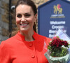 Catherine (Kate) Middleton, duchesse de Cambridge, en visite au château de Cardiff, Royaume Uni, à l'occasion du jubilé de platine de la reine d'Angleterre. 