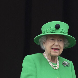 Jubilé de platine de la reine Elisabeth II d'Angleterre à Bukingham Palace à Londres, le 5 juin 2022. 
