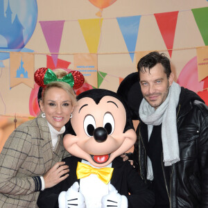 Exclusif - Elodie Gossuin et son mari Bertrand Lacherie - Célébration des 90 ans de magie avec Mickey à Disneyand Paris le 17 novembre 2018. La nouvelle saison de Noël célèbrera 90 ans de fun avec Mickey du 10 novembre 2018 au 6 janvier 2019. © Veeren/Bestimage 