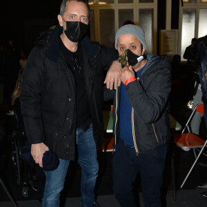 Gad Elmaleh, Booder - People au concert en live streaming de Gims à Paris le 20 décembre 2020. © Veeren / Bestimage 