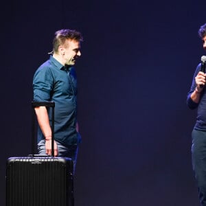 Exclusif - Jeanfi Janssens, Stéphane Plaza - Spectacle "Jeanfi Janssens atterrit à l'Olympia" à Paris le 9 janvier 2019. © Coadic Guirec/Bestimage 