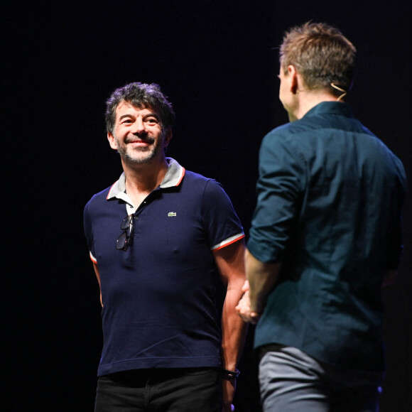 Exclusif - Jeanfi Janssens, Stéphane Plaza - Spectacle "Jeanfi Janssens atterrit à l'Olympia" à Paris le 9 janvier 2019. © Coadic Guirec/Bestimage 