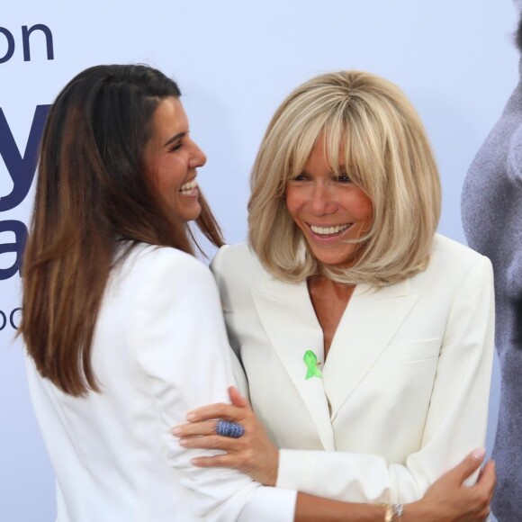 Pierre et Laurence Lemarchal inaugurent la maison Grégory Lemarchal, à Rueil-Malmaison (92), en présence de Karine Ferri mais aussi de Brigitte Macron, Nikos Aliagas, Faustine Bollaert et Julie Zenatti