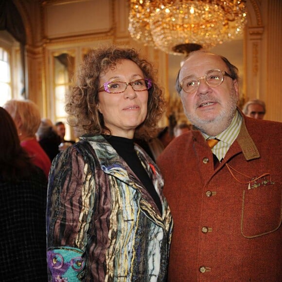 Mireille Dumas et Serge Moati à Paris, le 12 décembre 2011.
