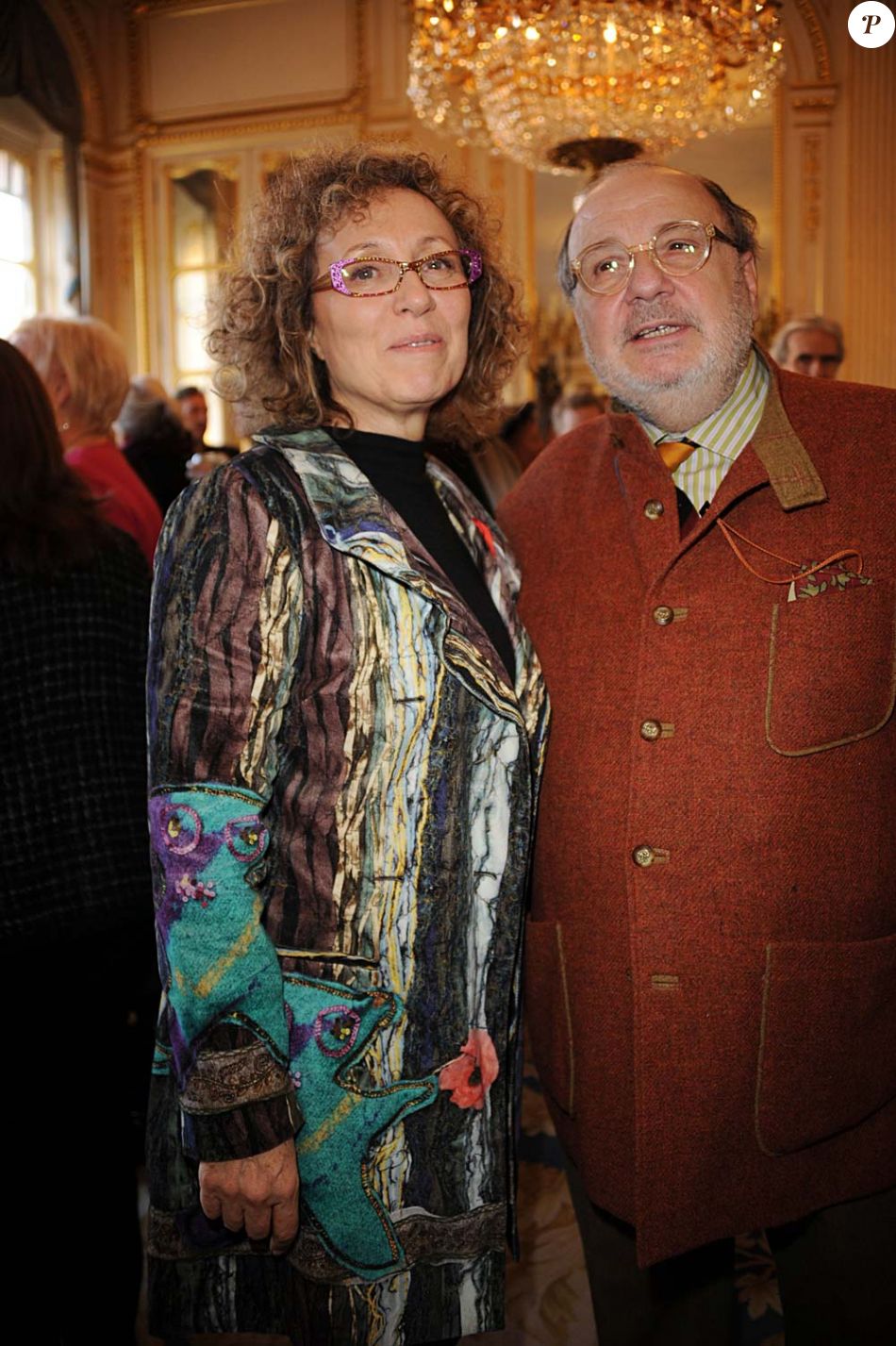 Mireille Dumas et Serge Moati à Paris, le 12 décembre 2011.