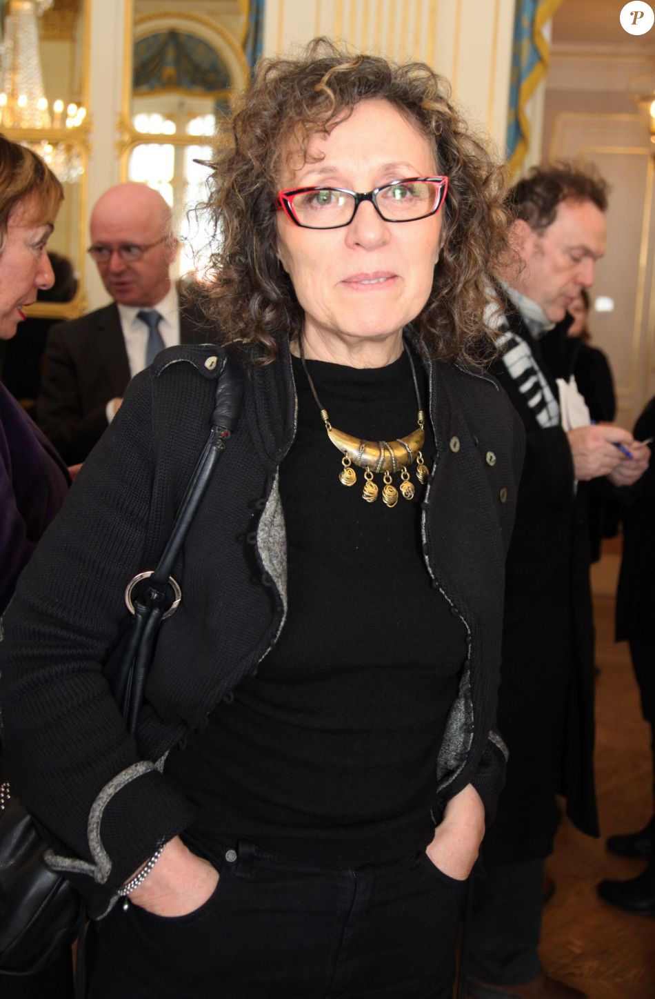 Mireille Dumas au Ministère de la Culture à Paris.