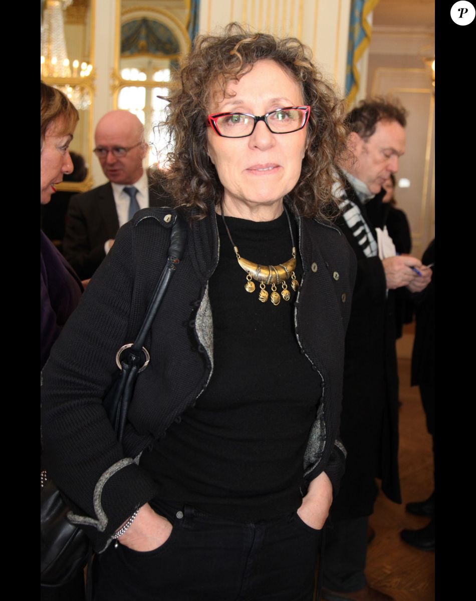 Mireille Dumas au Ministère de la Culture à Paris.