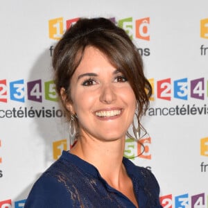 Fanny Agostini lors du photocall de la présentation de la nouvelle dynamique 2017-2018 de France Télévisions. Paris, le 5 juillet 2017. © Guirec Coadic/Bestimage