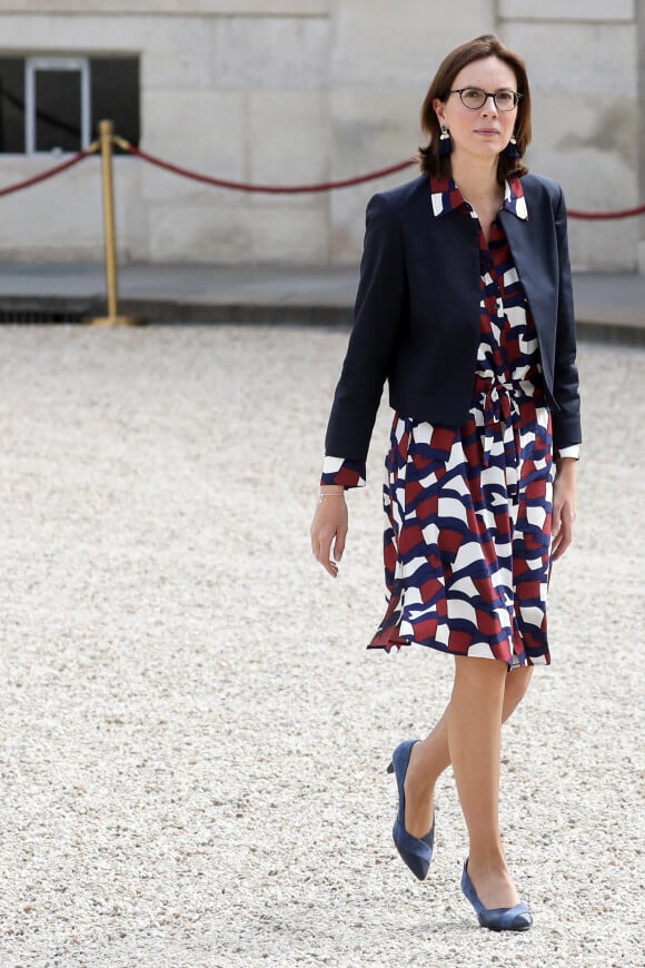Amélie de Montchalin arrive au palais présidentiel de l'Élysée, à Paris pour assister à la cérémonie d'investiture d'Emmanuel Macron comme président français