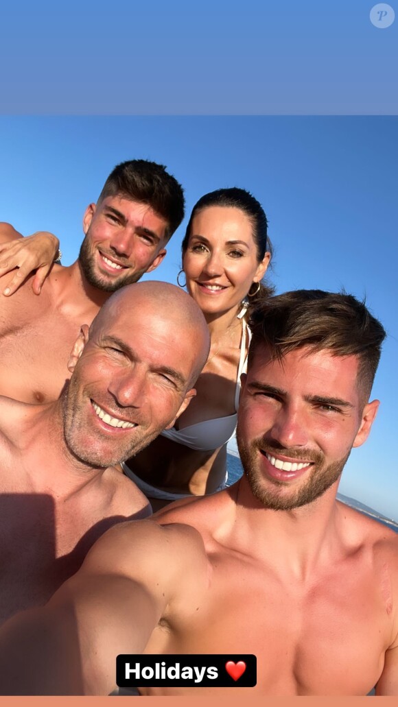La famille Zidane en vacances
