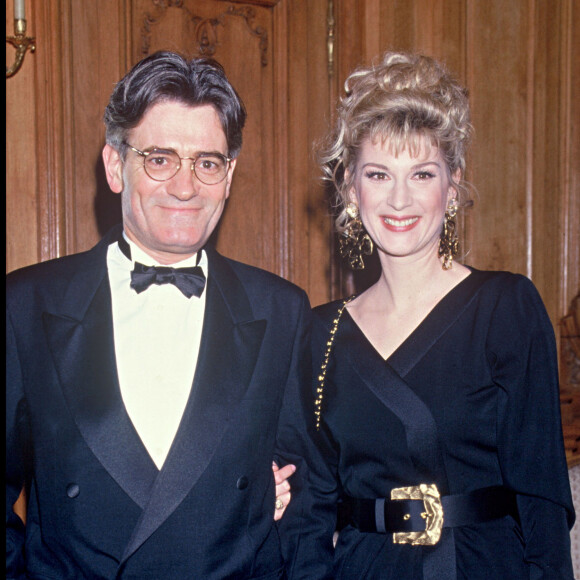 Michème Laroque et son mari Dominique Deschamps en soirée.