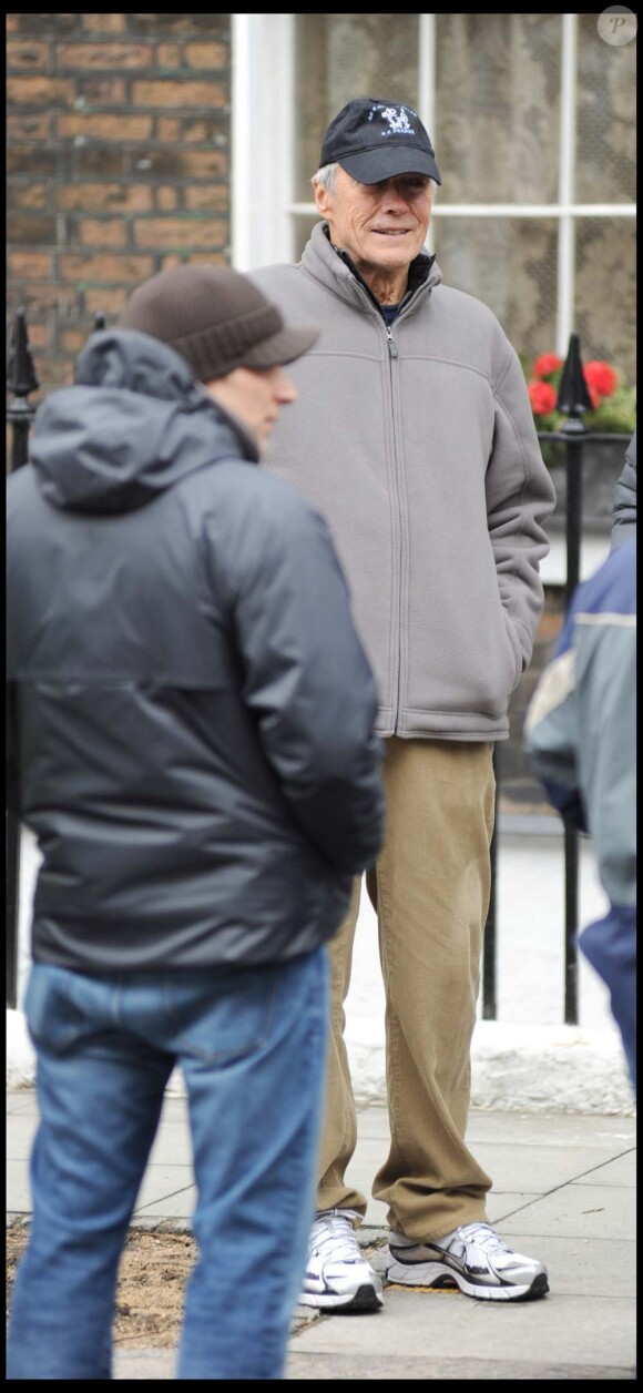 Sur le tournage de Hereafter de Clint Eastwood, à Londres, le 3 février 2010 !