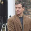 Matt Damon sur le tournage de Hereafter de Clint Eastwood, à Londres, le 3 février 2010 !