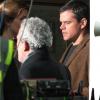 Matt Damon et Clint Eastwood sur le tournage de film(Londres, 3 février 2010)