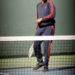 Exclusif - Will Smith s'entraine sur un court de tennis à Los Angeles le 6 février 2020. Will Smith va interpréter le role de Richard Williams, le père et coach des soeurs Serena et Venus Williams, dans le film "King Richard. 