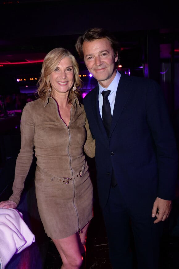 Exclusif - Michèle Laroque et son compagnon François Baroin - After-party du film Brillantissime à la discothèque L'Arc à Paris, France, le 15 janvier 2018. Evènement organisé par Five Eyes Production. © Rachid Bellak/Bestimage 